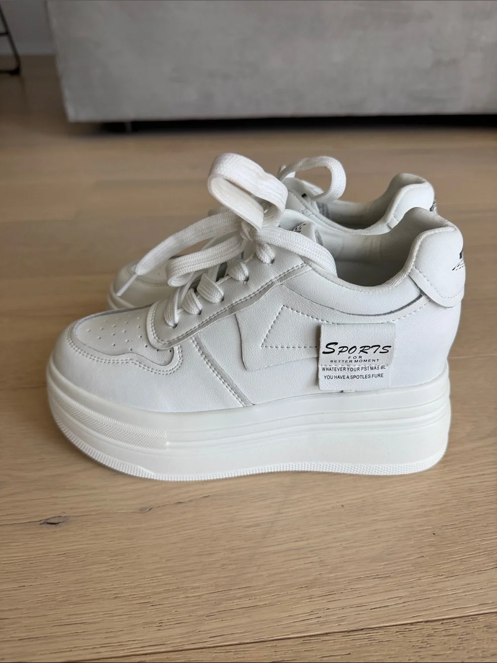 White Platform Sneakers